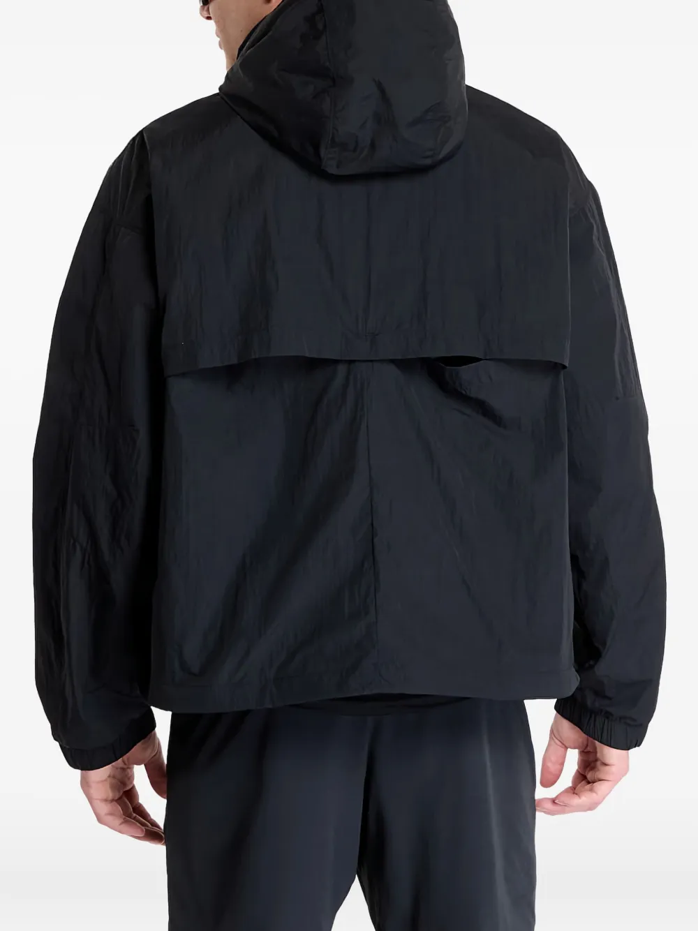 Nike Jack met capuchon en vlakken Zwart