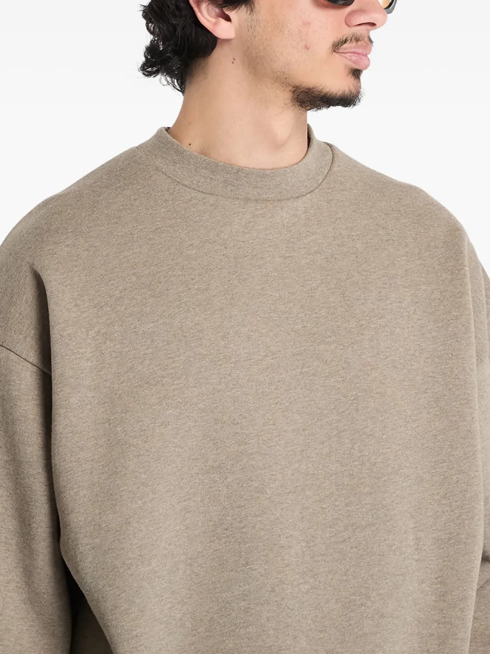 FEAR OF GOD ESSENTIALS Fleece trui met ronde hals Grijs