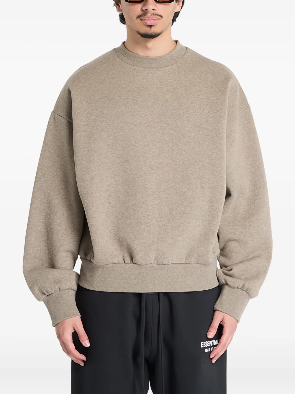 FEAR OF GOD ESSENTIALS fleece crew-neck sweater Grijs