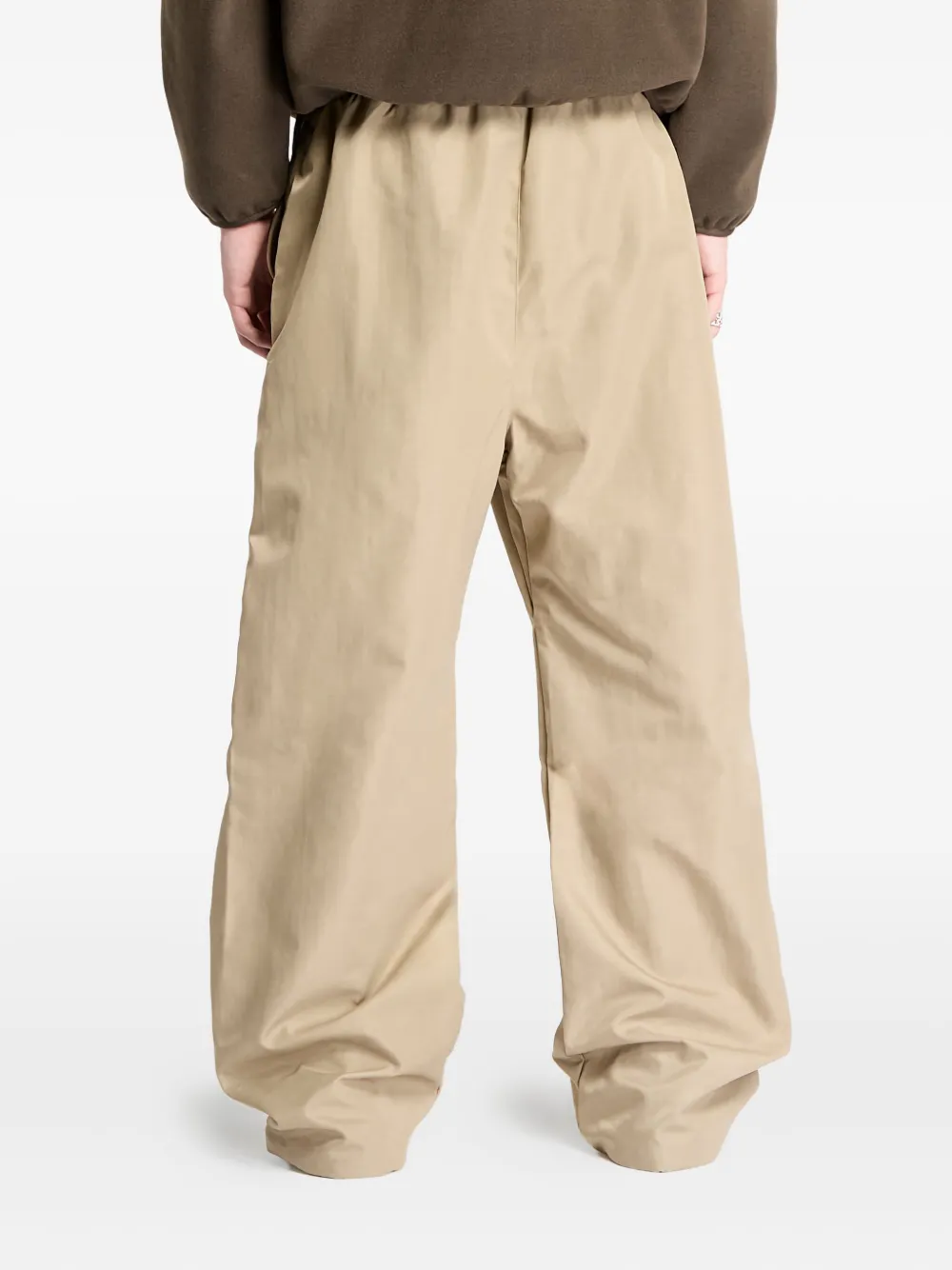FEAR OF GOD ESSENTIALS Broek met wijde pijpen en trekkoord Beige