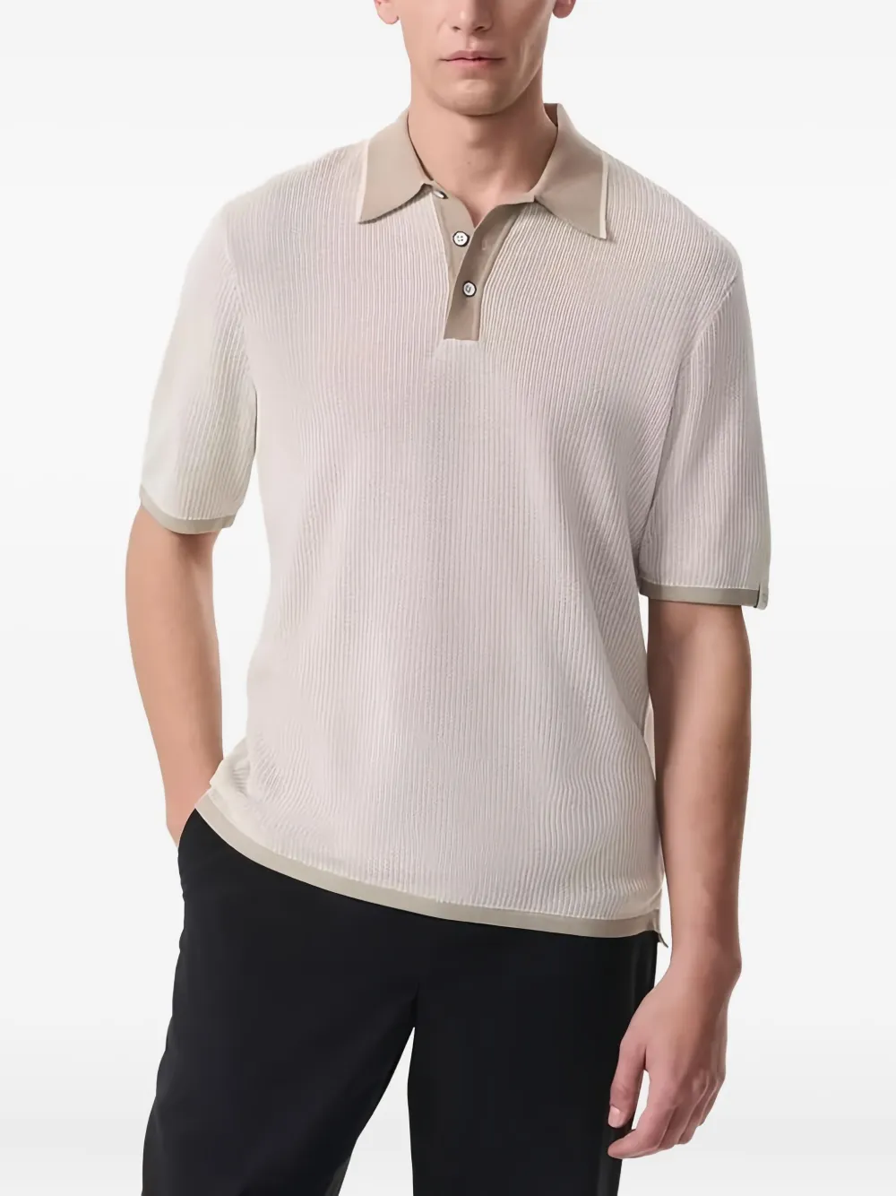 rag & bone Harvey poloshirt Beige