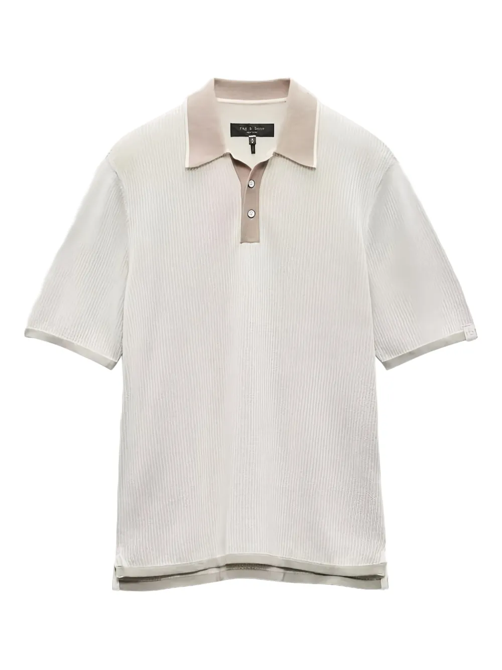 rag & bone Harvey polo shirt | Neutrals | Image 1