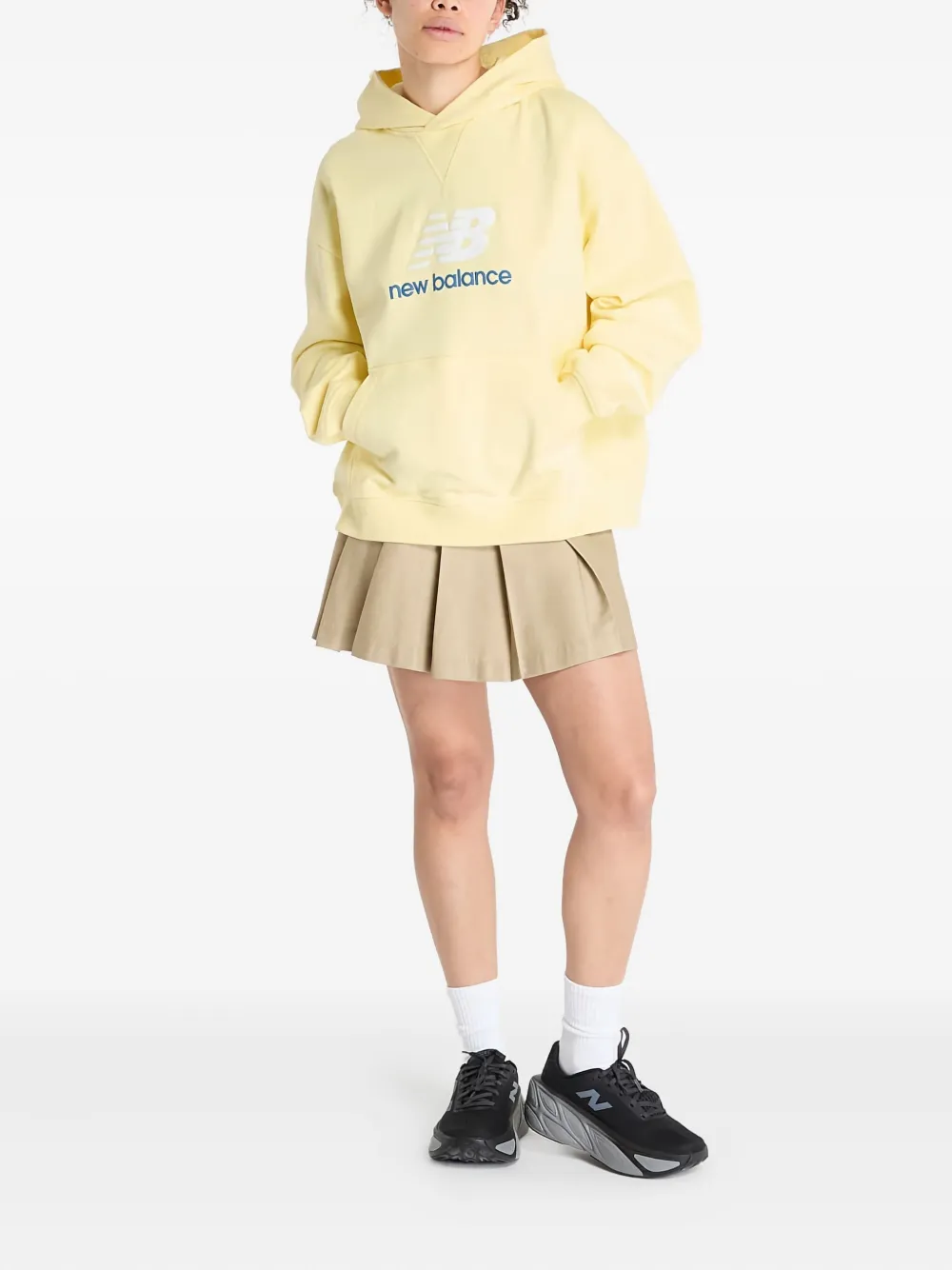 New Balance Hoodie met logoprint - Geel