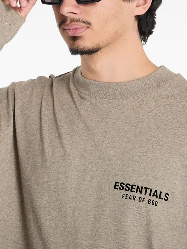 FEAR OF GOD ESSENTIALS crew-neck long-sleeve T-shirt | Grey | FARFETCH FEAR OF GOD ESSENTIALS crew-neck long-sleeve T-shirt | Grey | FARFETCH