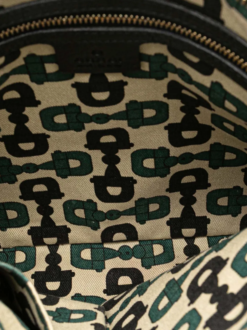 Pre-owned Gucci 2000-2015 Gg Canvas Jolicoeur Crossbody Bag In Black