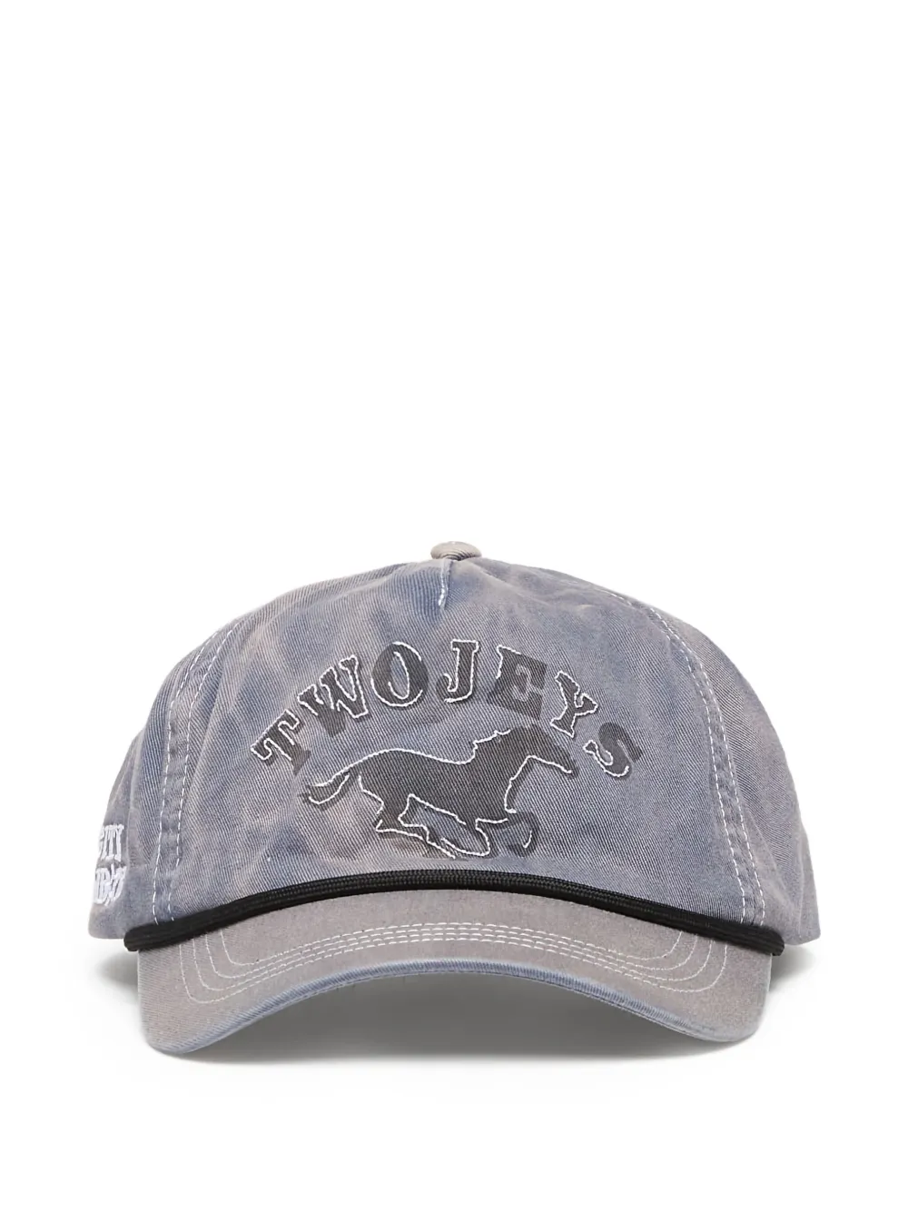 Twojeys Sunfaded Logo Cap In Blue