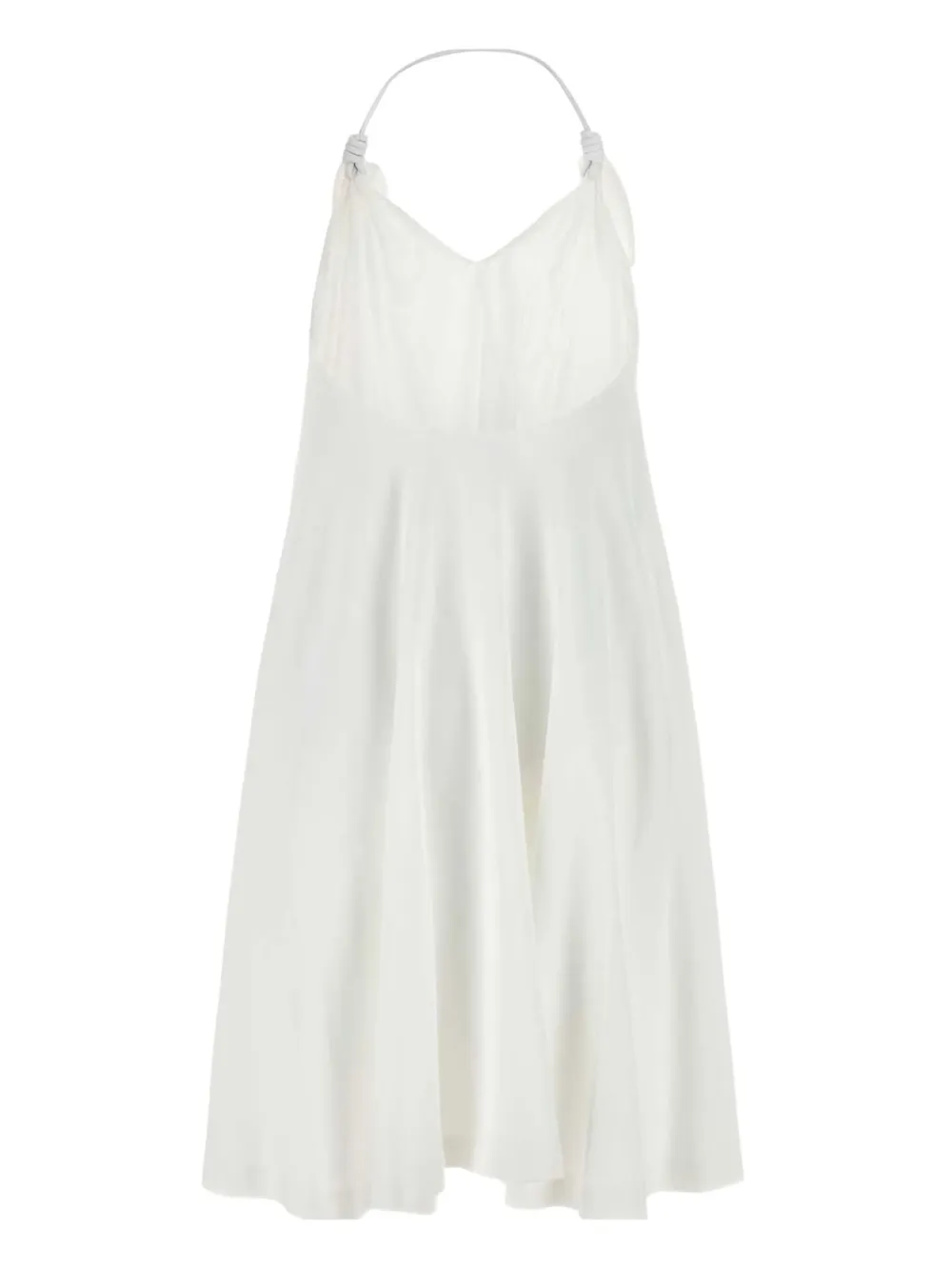 LOEWE tie-detail dress - Wit