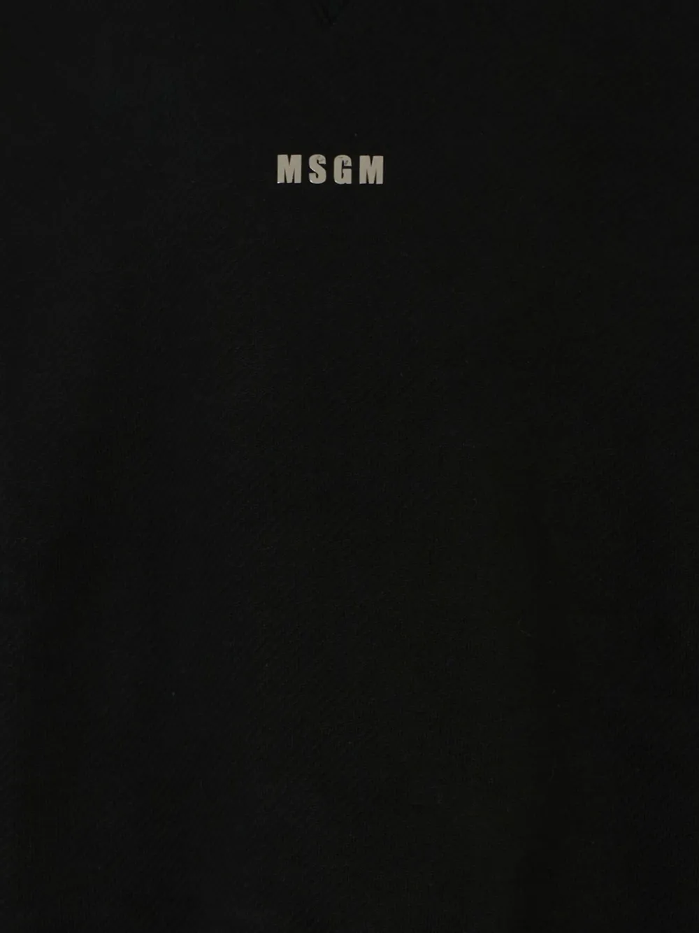 MSGM Kids mock-neck metallic-print sweatshirt Zwart