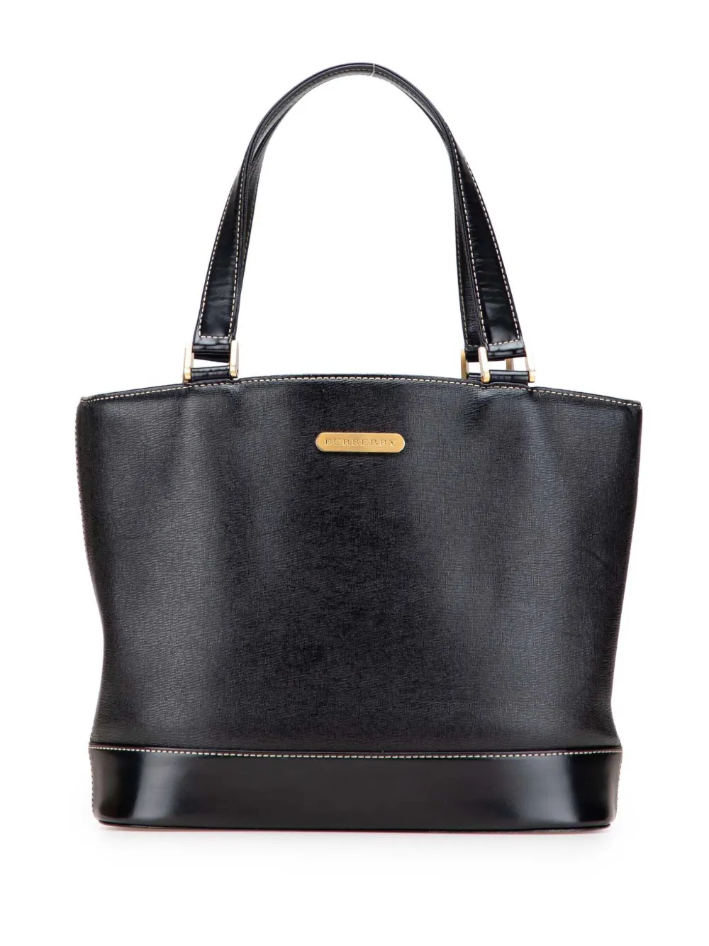 Burberry Pre-Owned 2000-2017 Leather tote bag | Black | Image 1