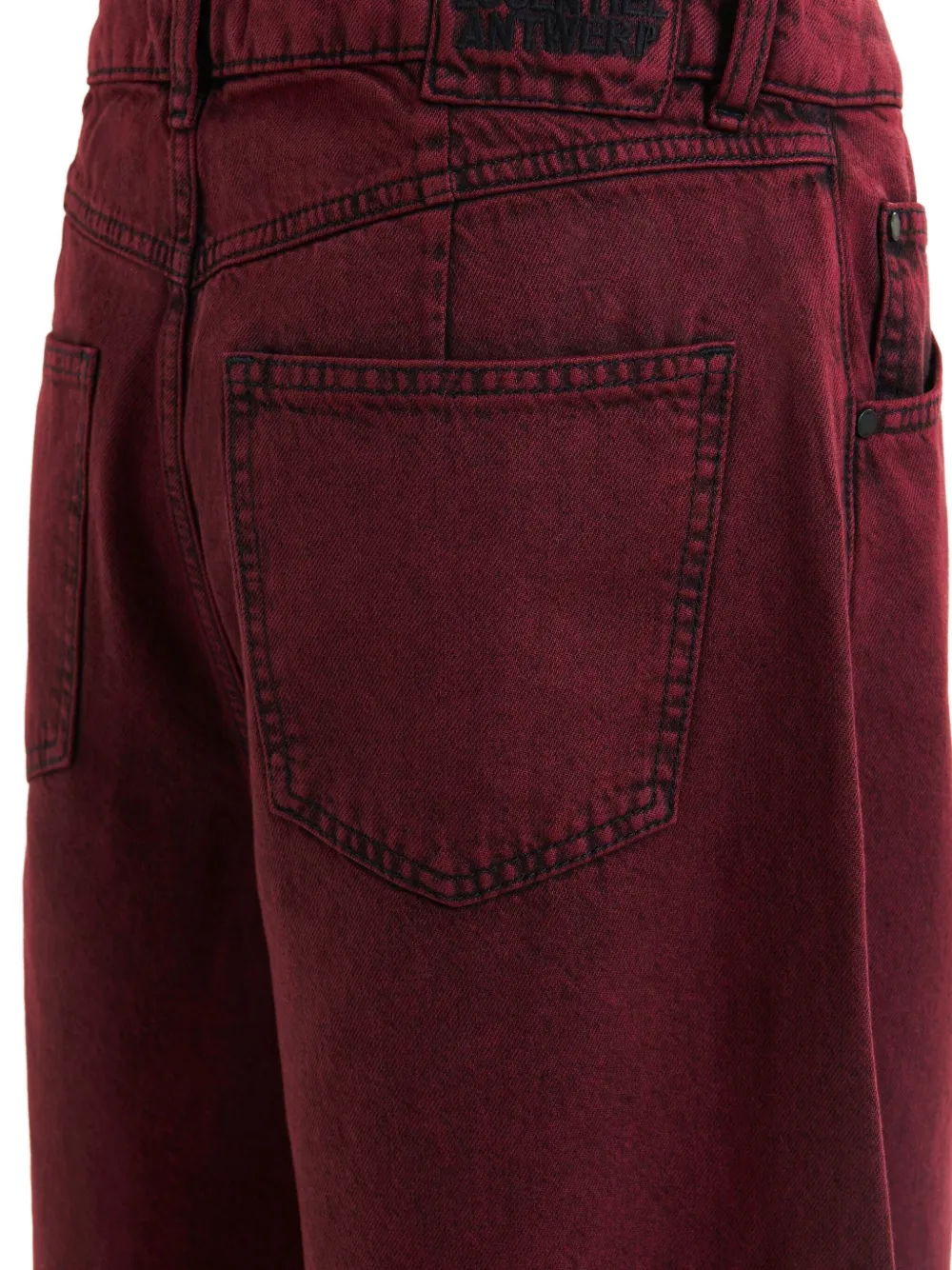 Essentiel Antwerp Impressive jeans met gedraaide zoom Rood
