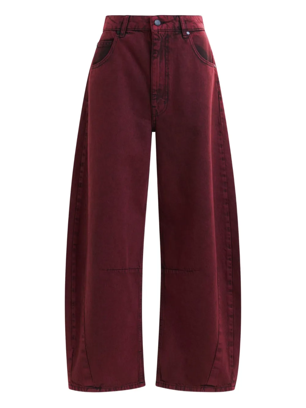 Essentiel Antwerp Impressive jeans met gedraaide zoom Rood