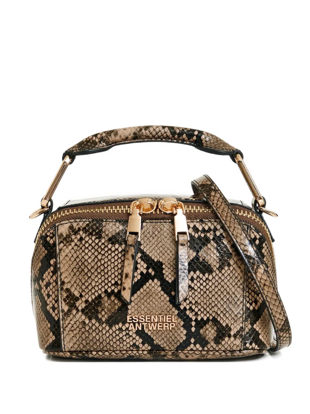 Irona snakeskin shoulder bag