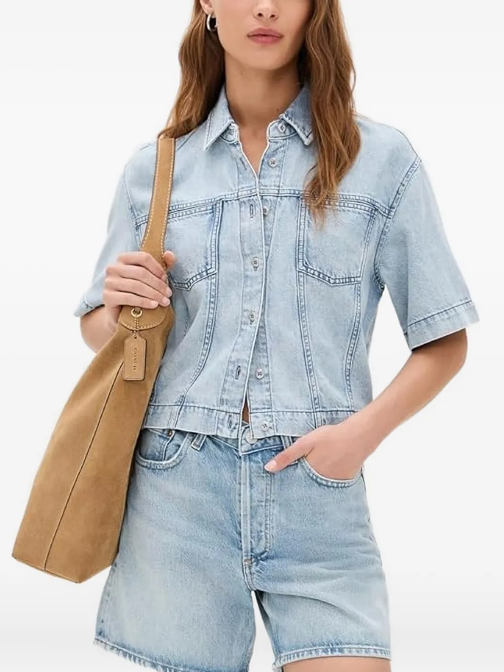 rag & bone short-sleeve shirt | Blue | Image 1
