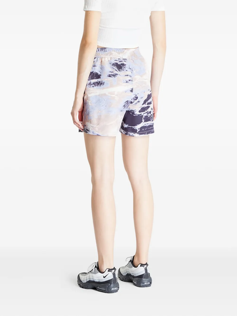 Nike Acg High Waist Nylon Hiking Shorts In Purple