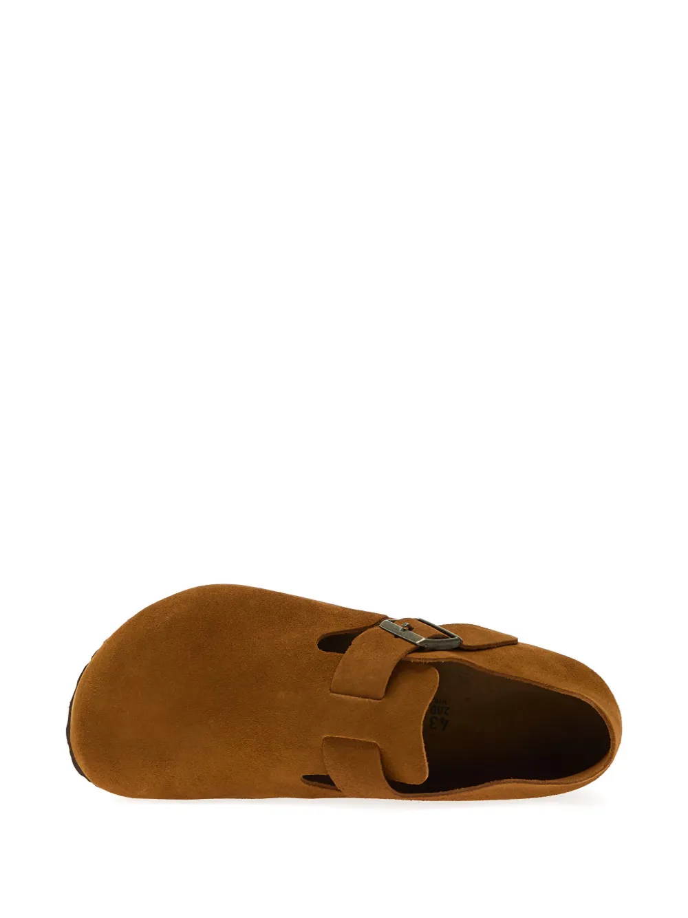 Birkenstock buckle-strap suede leather trainers Brown