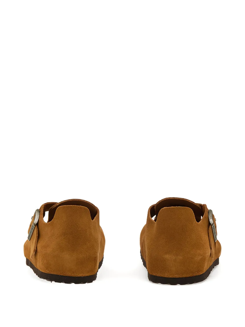 Birkenstock buckle-strap suede leather trainers Brown