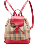 Burberry Pre-Owned 2000-2017 Haymarket Check Canvas backpack - Brown