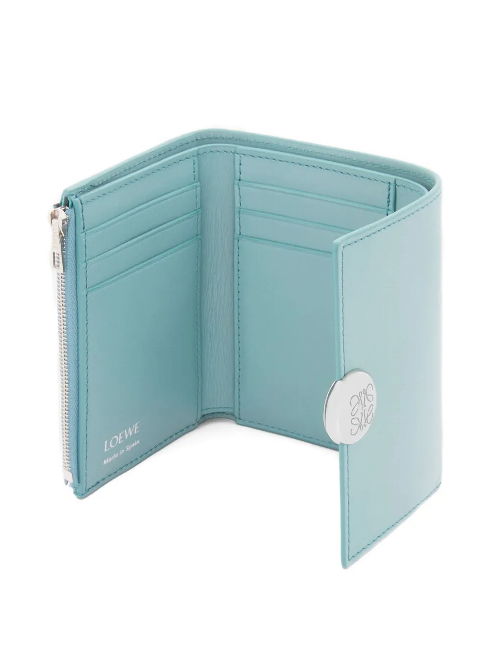 Loewe Pebble Vertical Wallet In Blue