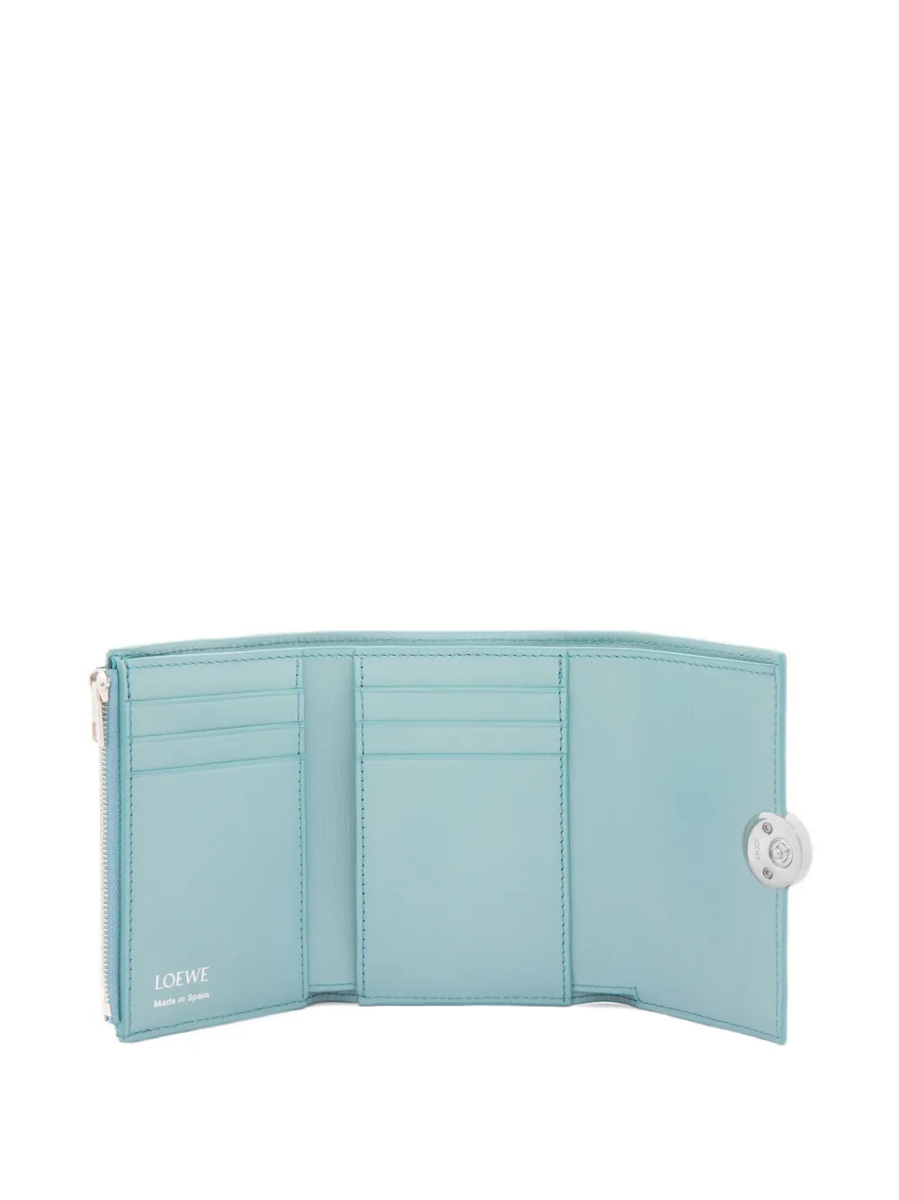 Loewe Pebble Vertical Wallet In Blue
