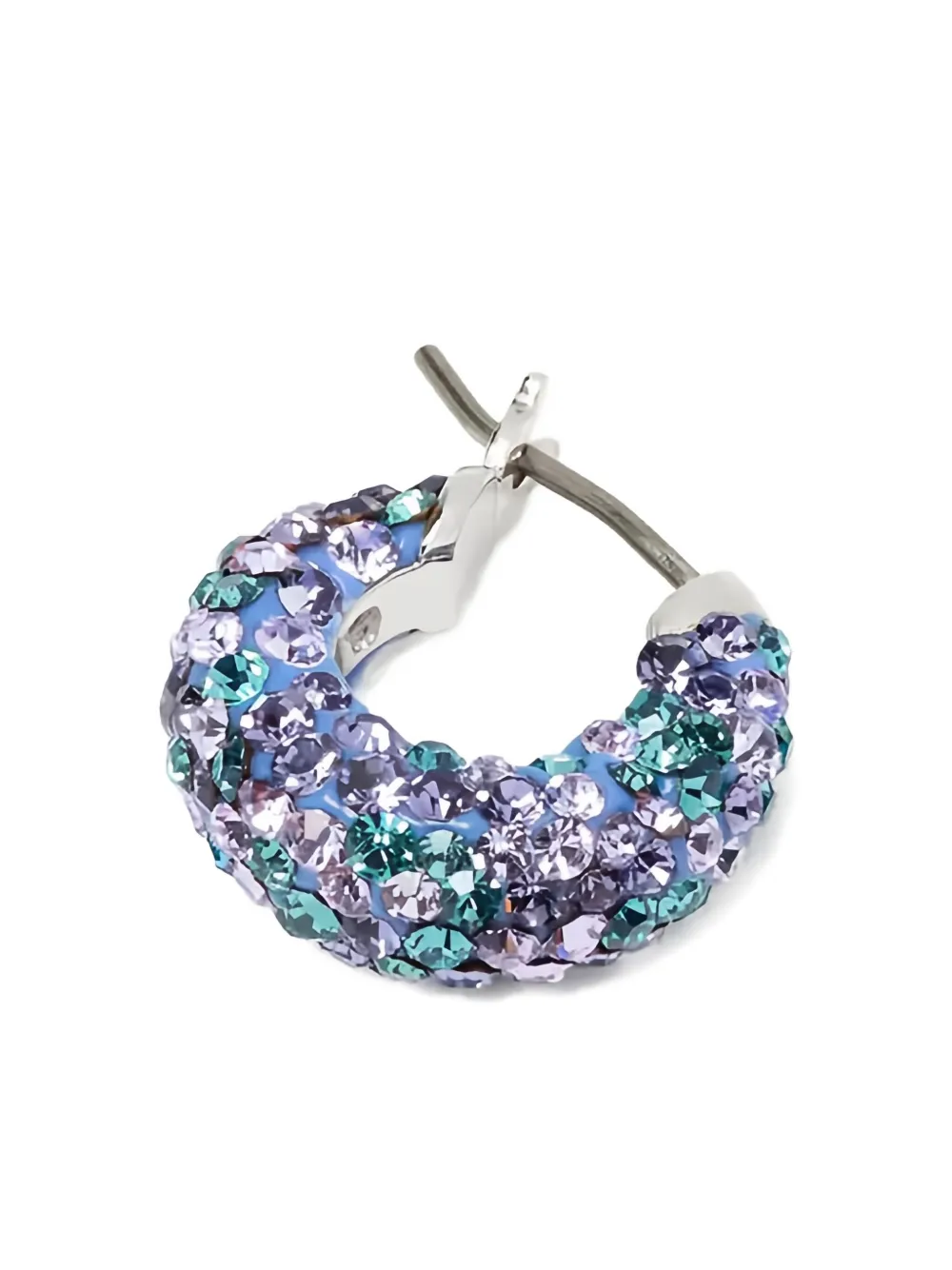 Kate Spade crystal embellished hoop earrings - Zilver