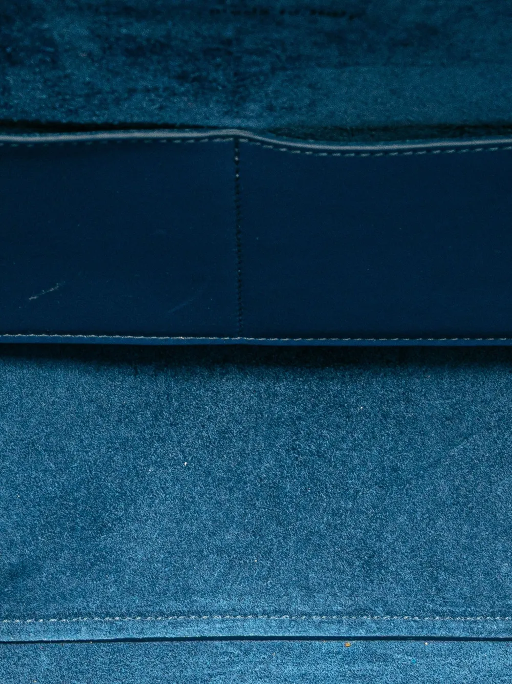 Pre-owned Celine 2015 Mini Tricolor Smooth Calfskin Belt Bag Satchel In Blue