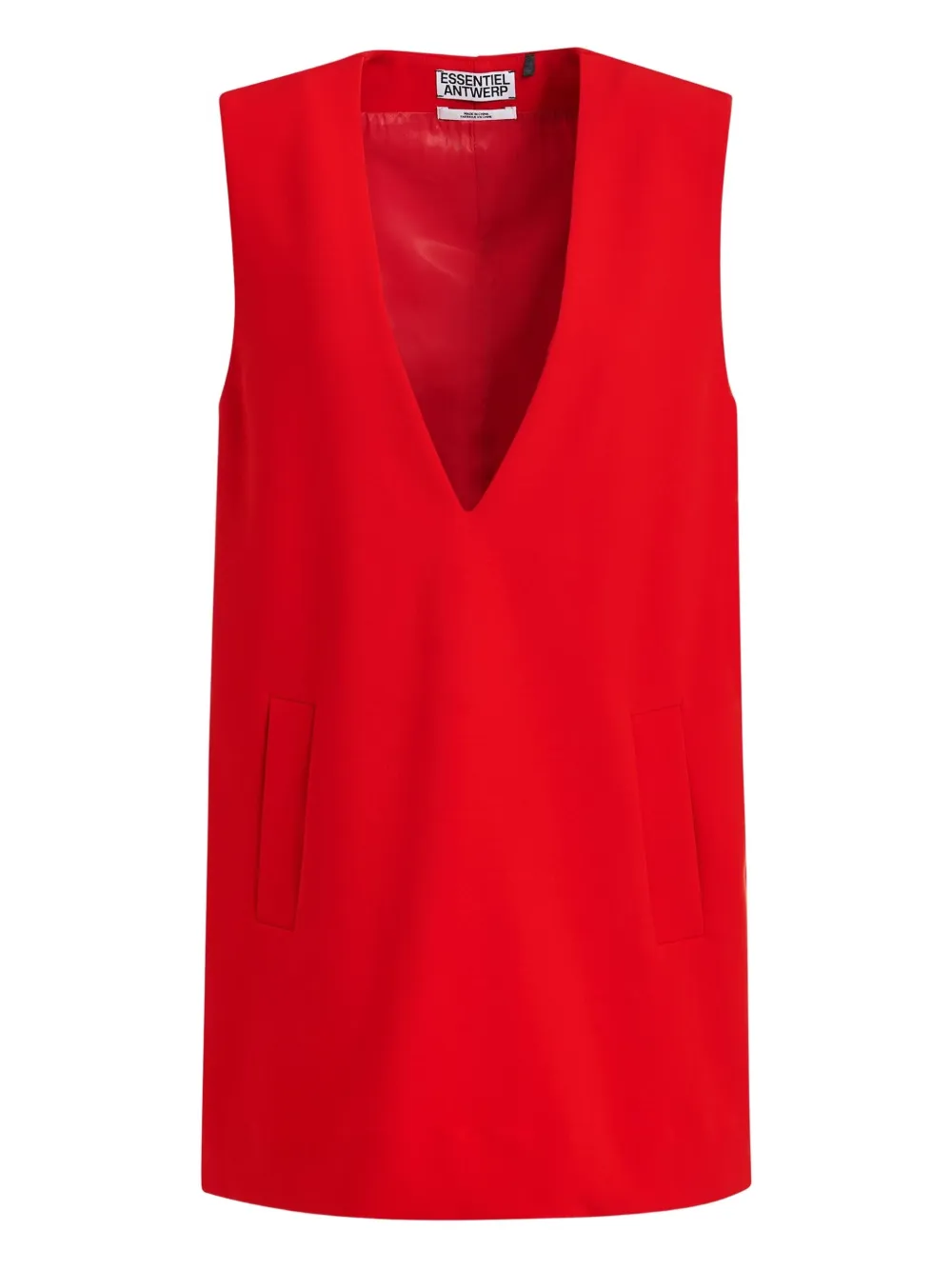 V-neck mini dress
