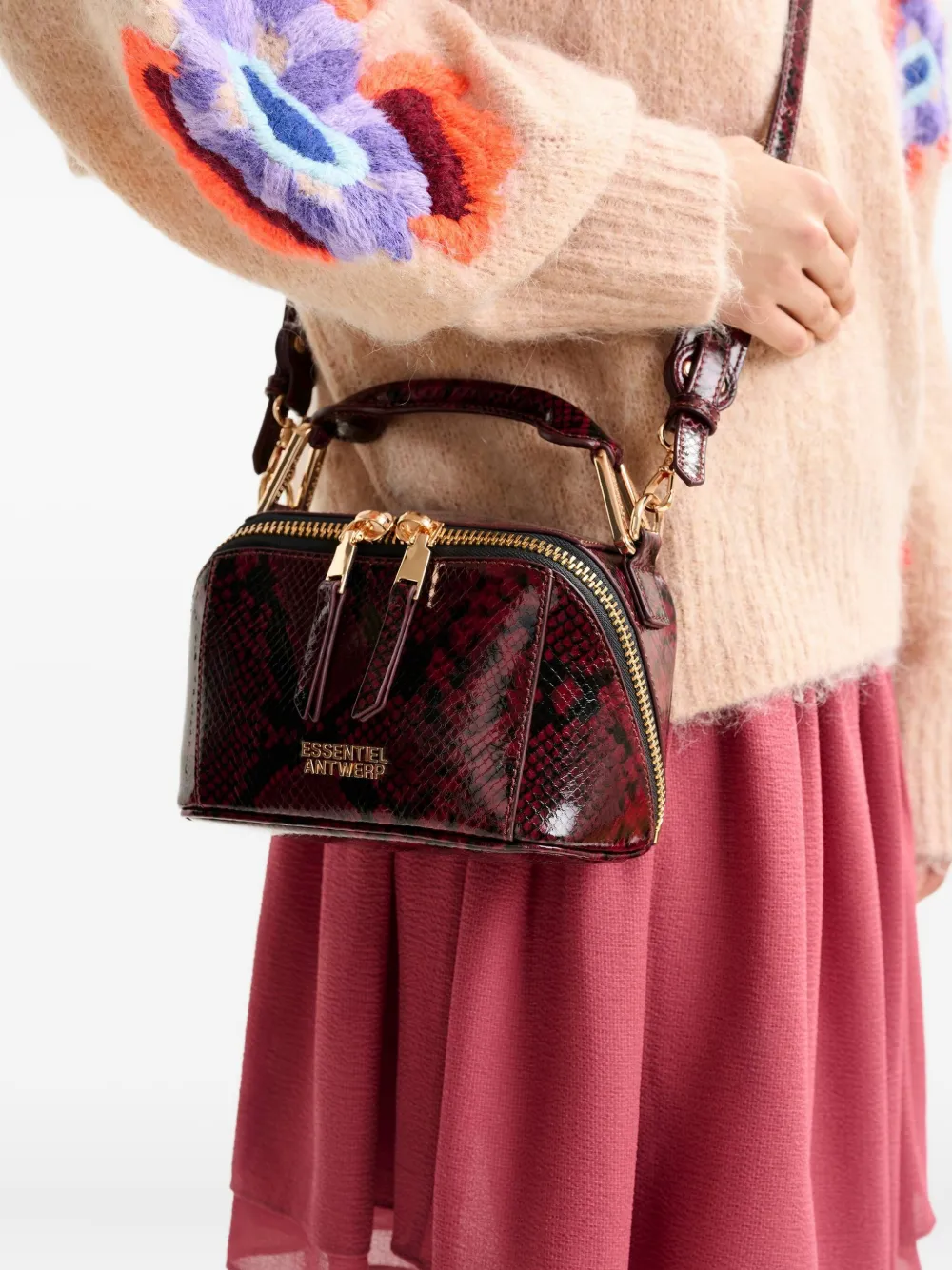Essentiel Antwerp Irona schoudertas - Rood