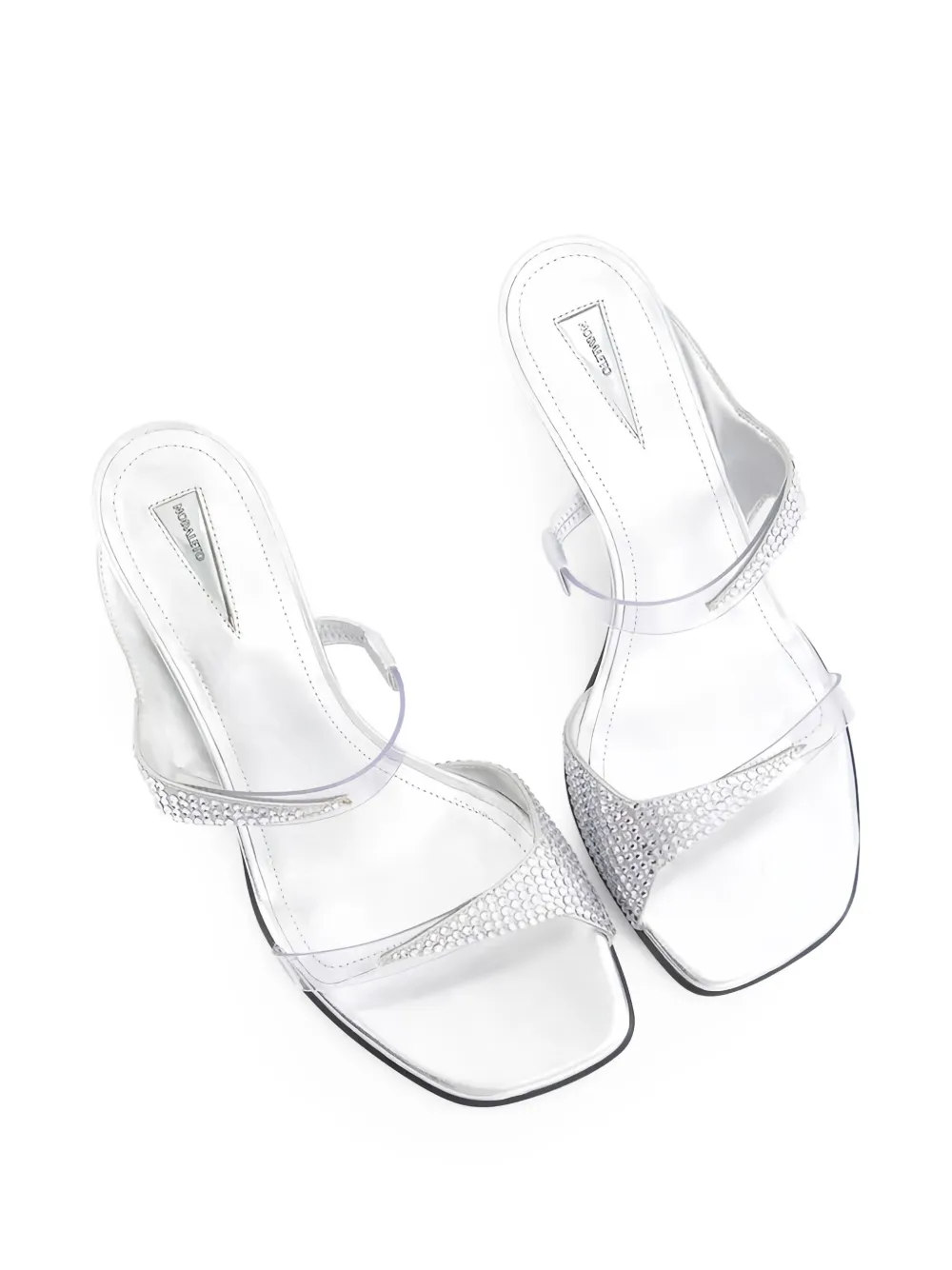 Nodaleto 50 mm Dona Luna sandalen met hak Zilver