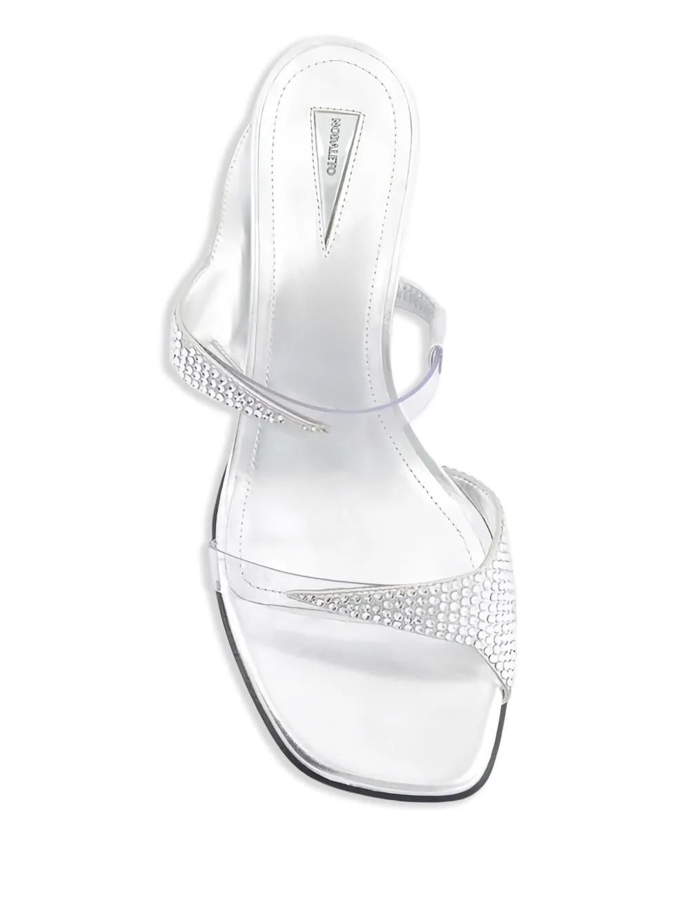 Nodaleto 50 mm Dona Luna sandalen met hak Zilver