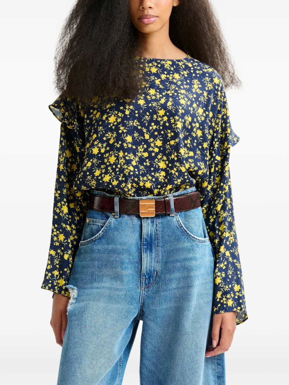 Essentiel Antwerp Isolde blouse Blauw
