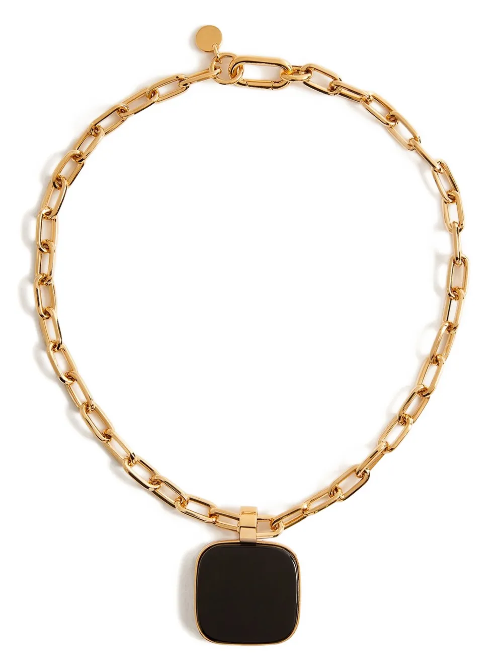 La Doublej Square Pendant Chain Necklace In Gold