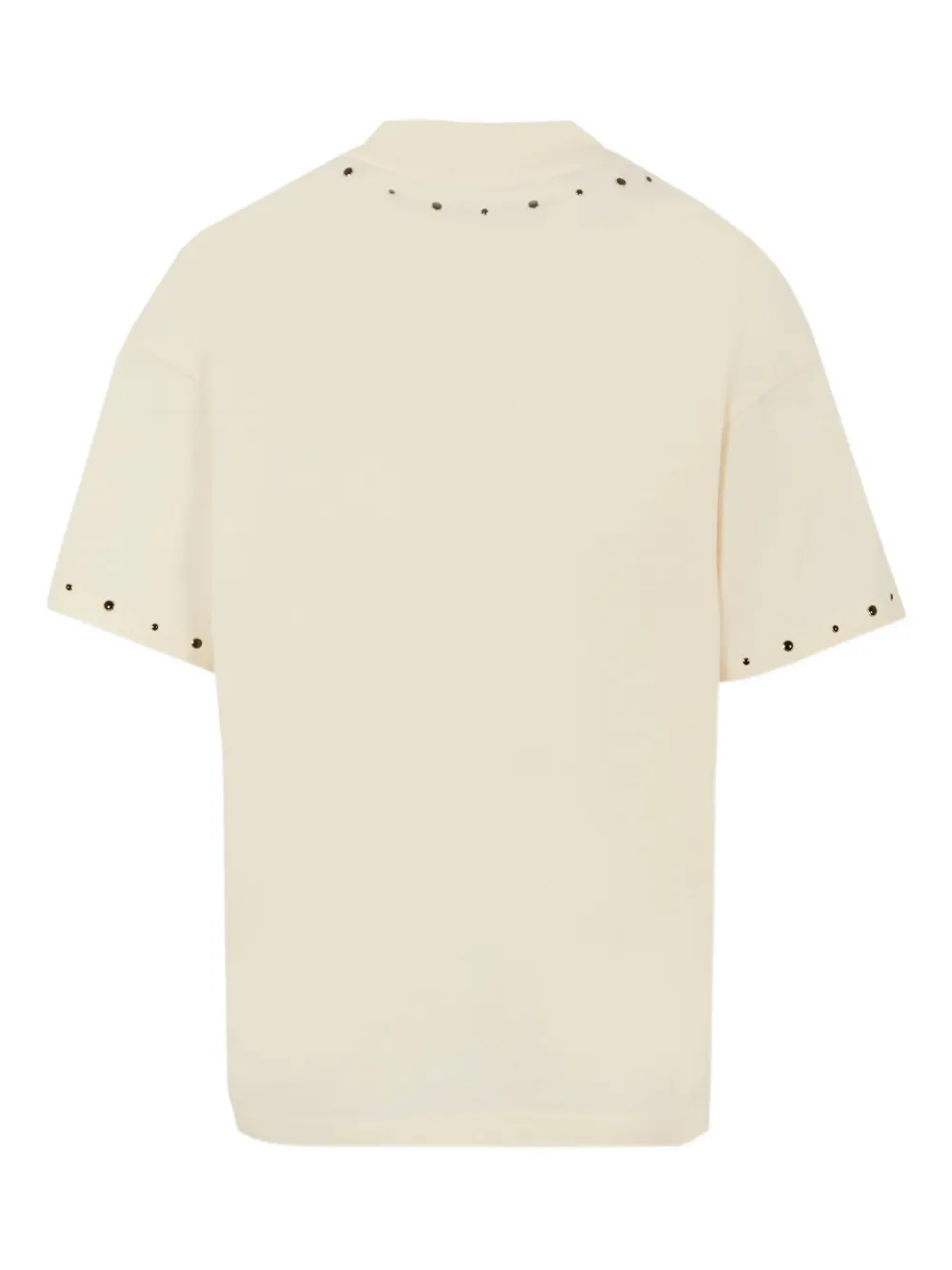 MSGM Kids studded short-sleeve T-shirt Beige