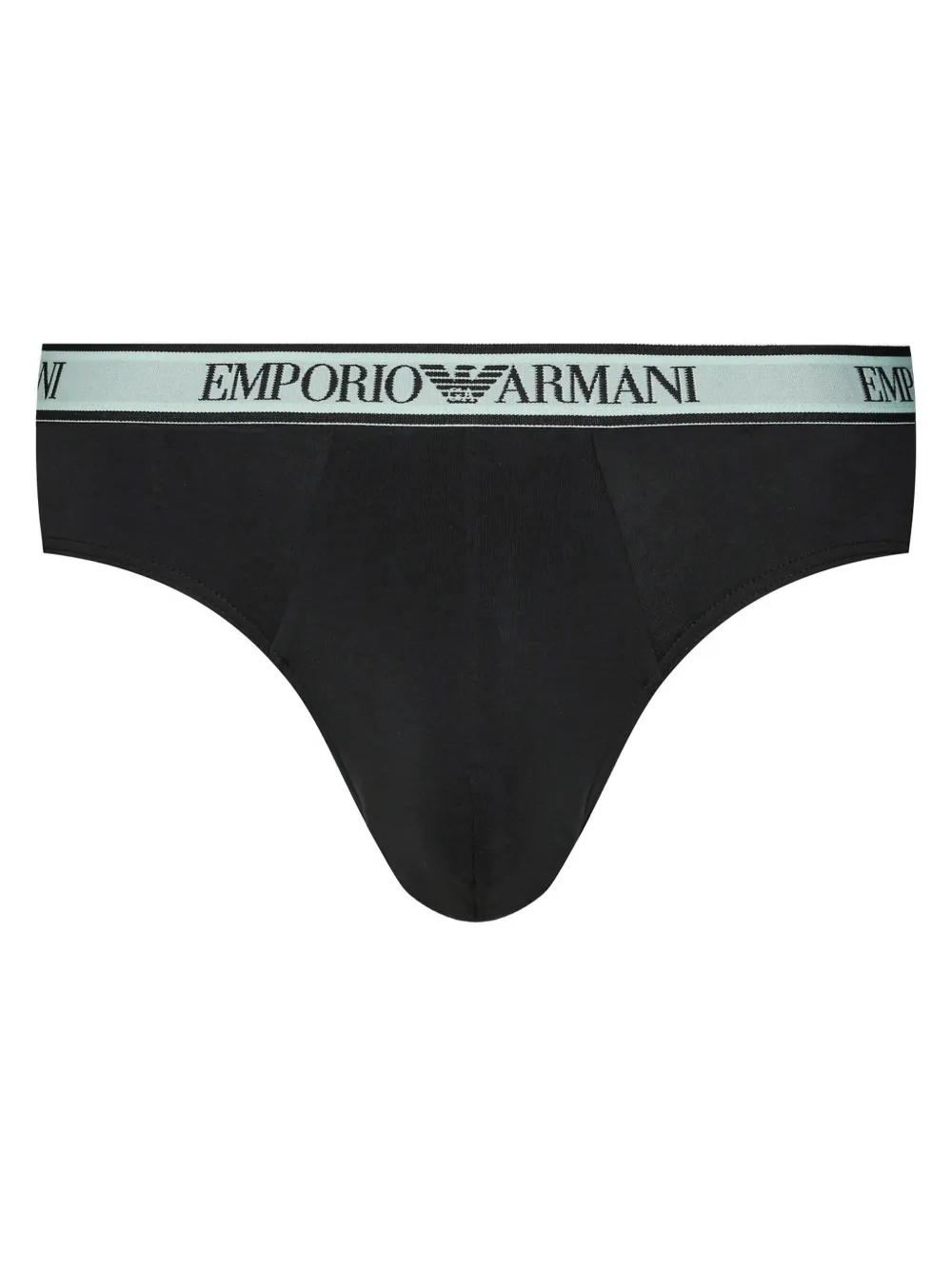 Emporio Armani Logo-waistband Boxers (pack Of Three) In Black