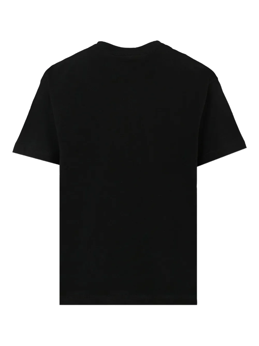 MSGM Kids T-shirt met print verfraaid met stras Zwart