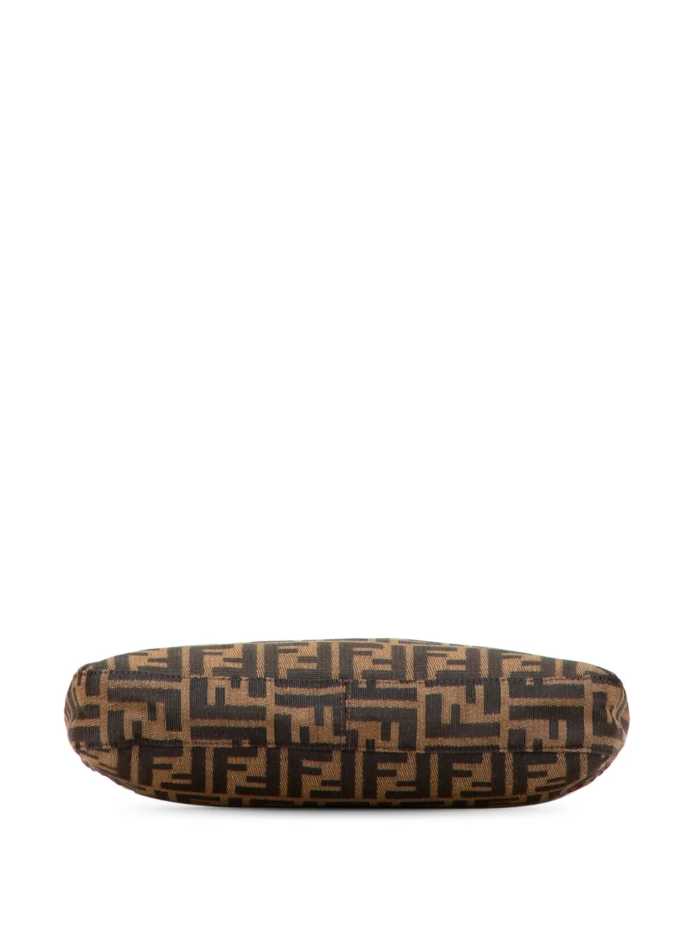 Pre-owned Fendi 20th Century Zucca Canvas Shoulder Bag In Brown