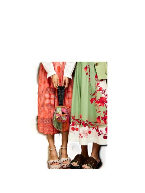 La DoubleJ mini embroidery tassel bag