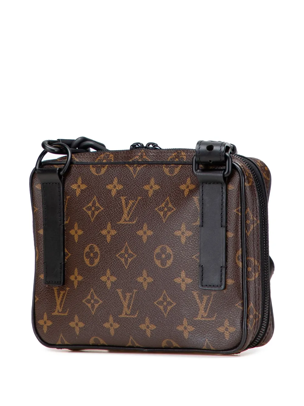 Pre-owned Louis Vuitton 2019 Monogram Solar Ray Utility Front Bag Crossbody Bag In Black