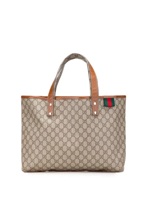Gucci Pre-Owned شنطة عملية بحلقة ويب وشعار GG كبير 2000-2015