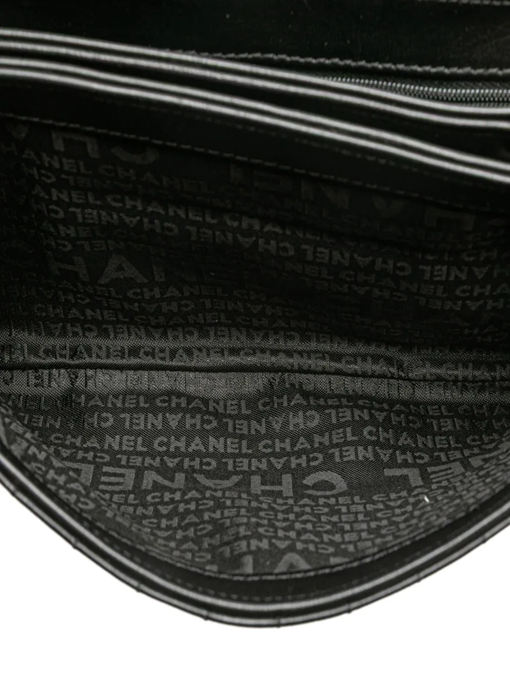 Pre-owned Chanel 2005-2006 Choco Bar Calfskin No. 5 Camellia Cc Shoulder Bag In Black