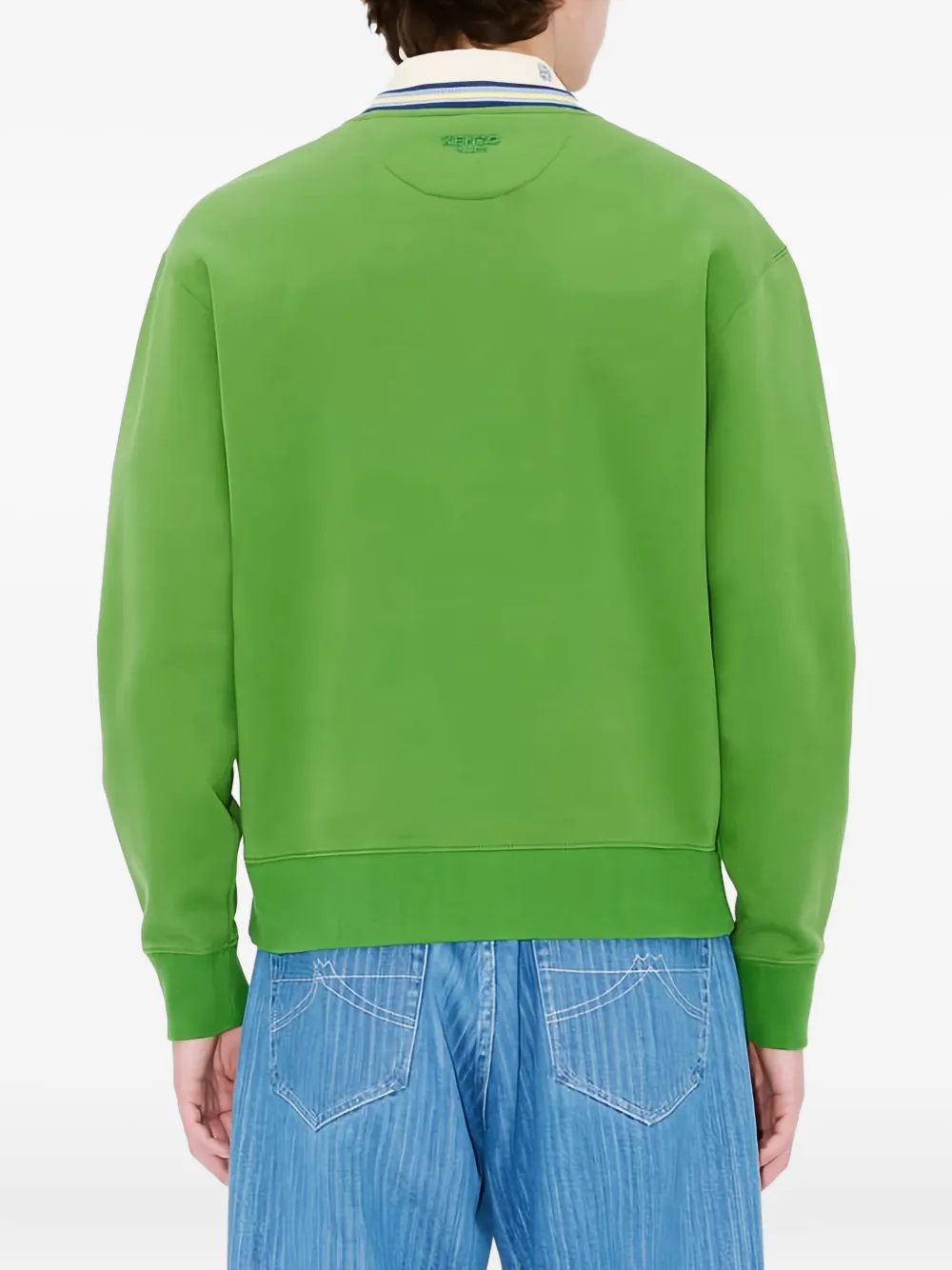 Kenzo Trui met borduurwerk en afwerking Groen