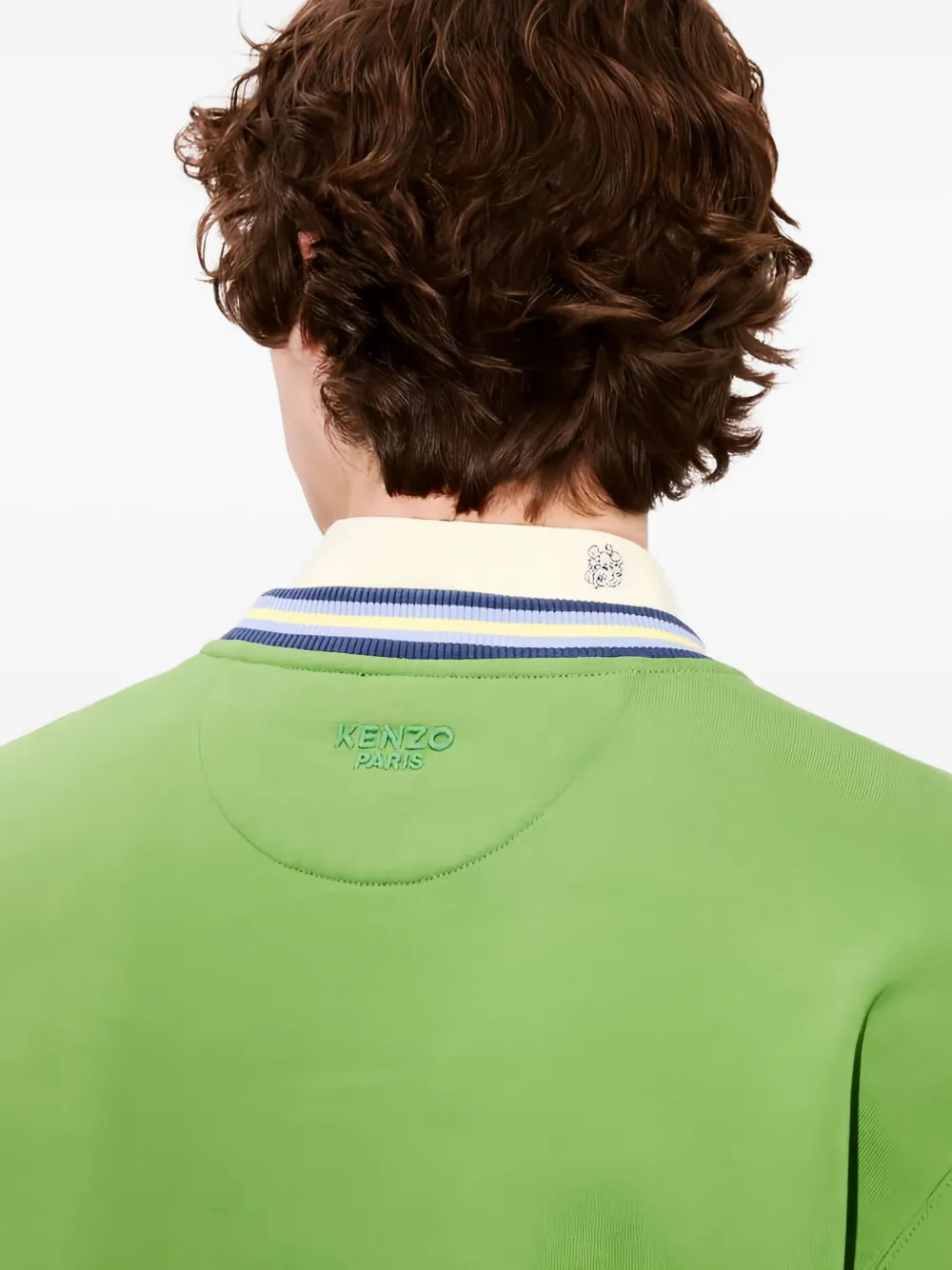 Kenzo Trui met borduurwerk en afwerking Groen