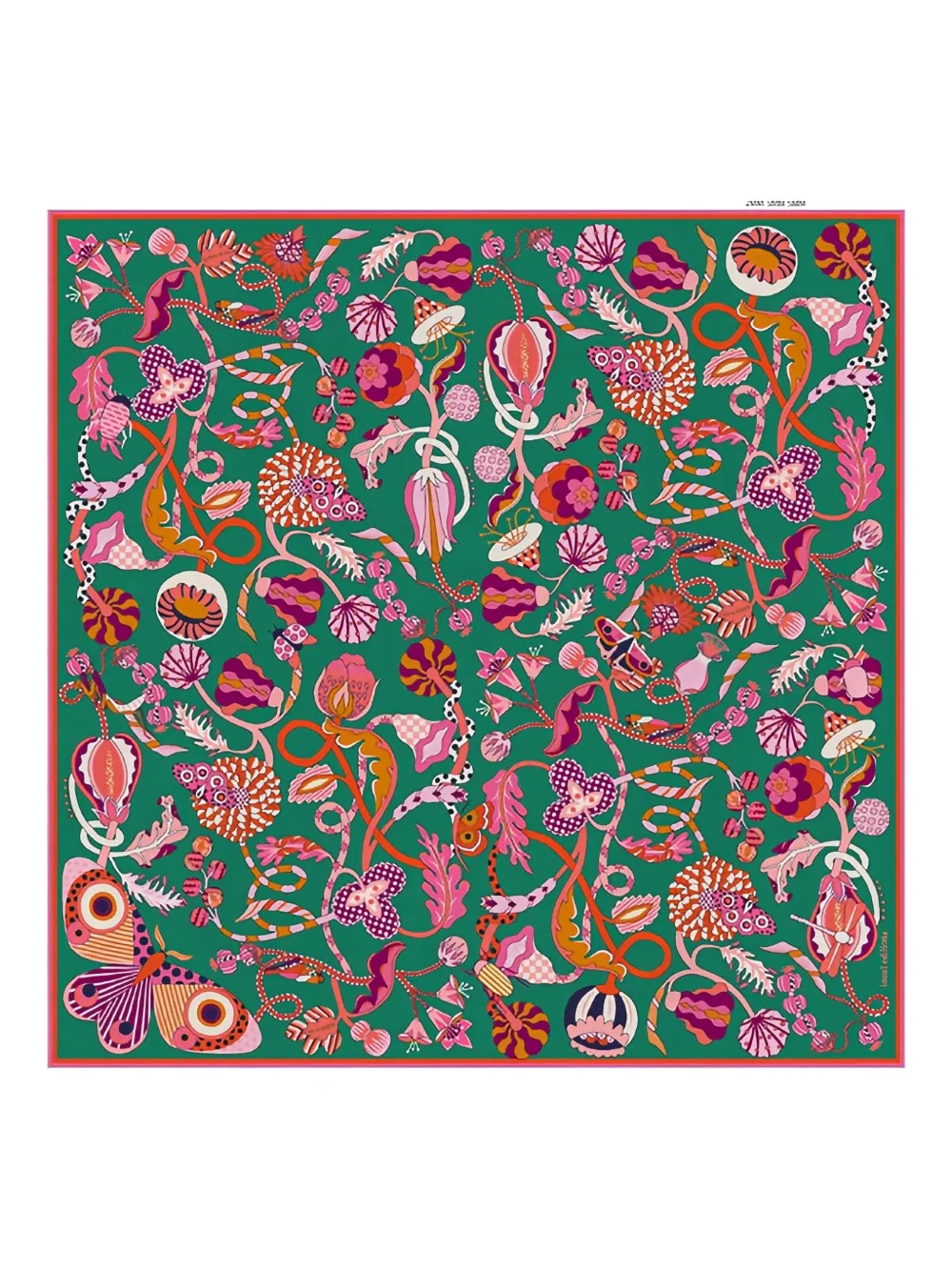 Inouitoosh Floral Print Scarf In Green