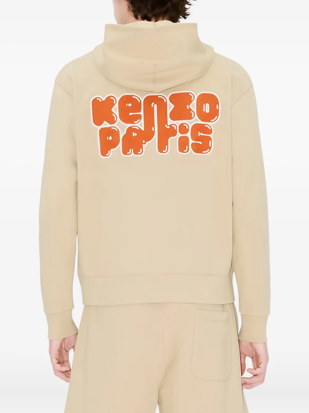 Kenzo Hoodie met rits Beige