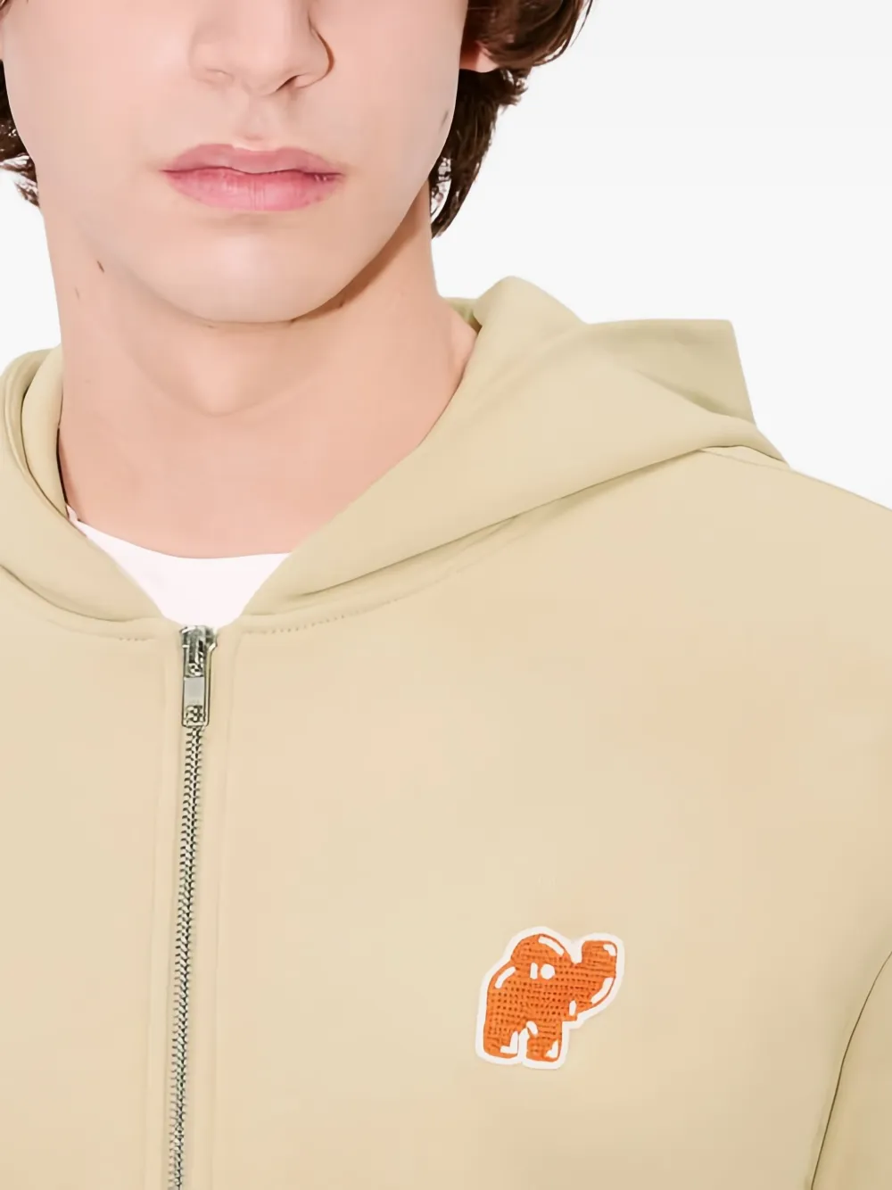 Kenzo Hoodie met rits Beige