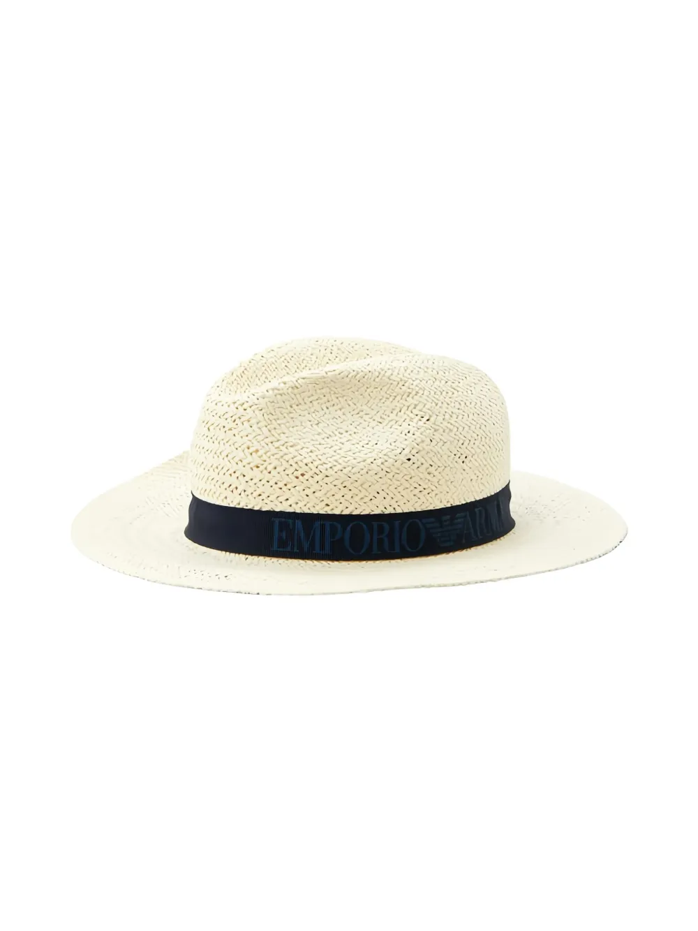 Emporio Armani woven ribbon hat - Beige