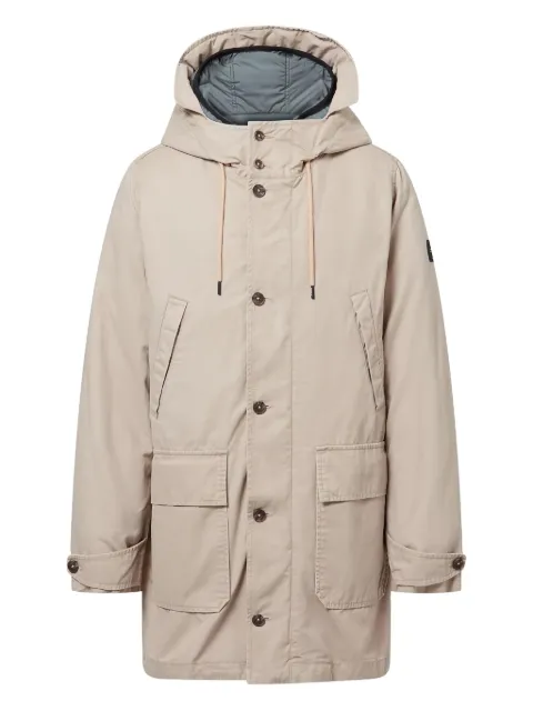 Ecoalf hooded buttoned coat