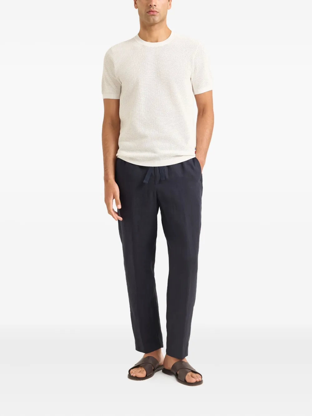 Orlebar Brown textured-knit T-shirt - Wit