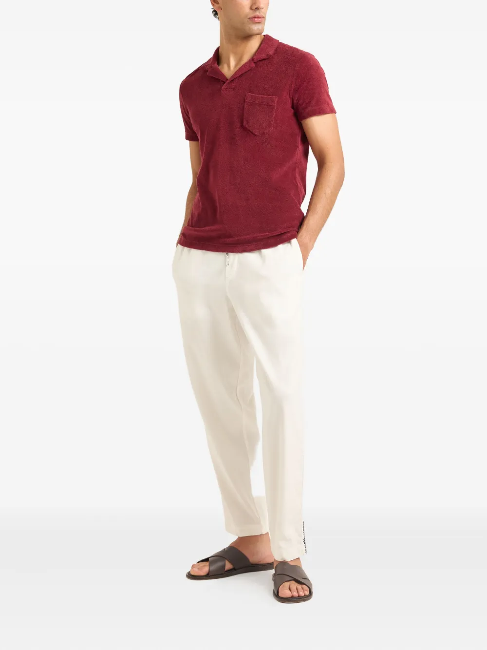 Orlebar Brown Terry polo shirt - Rood