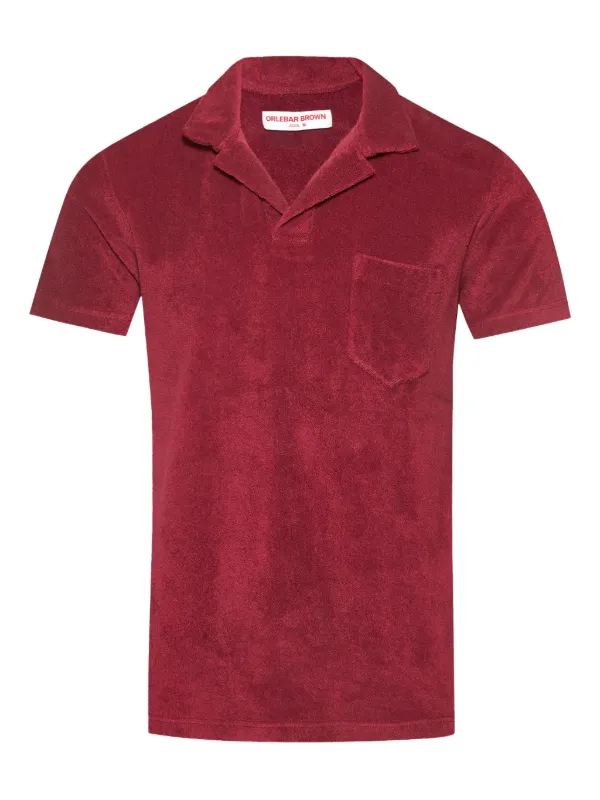 ORLEBAR BROWN ポロ Mens Luxury Blue Stripe Knitted Polo Shirt | Orlebar Brown