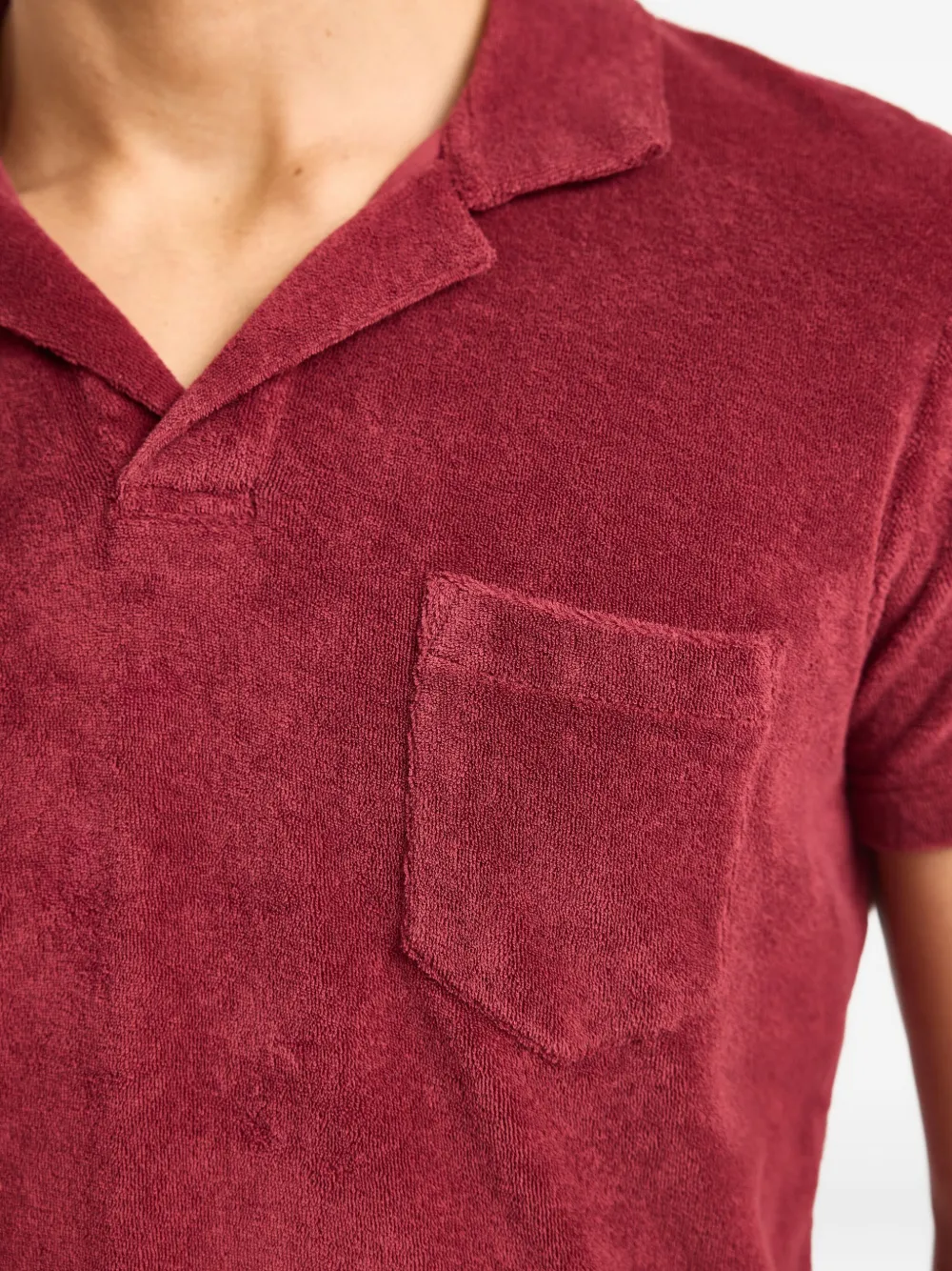 Orlebar Brown Poloshirt van biologisch katoen Rood
